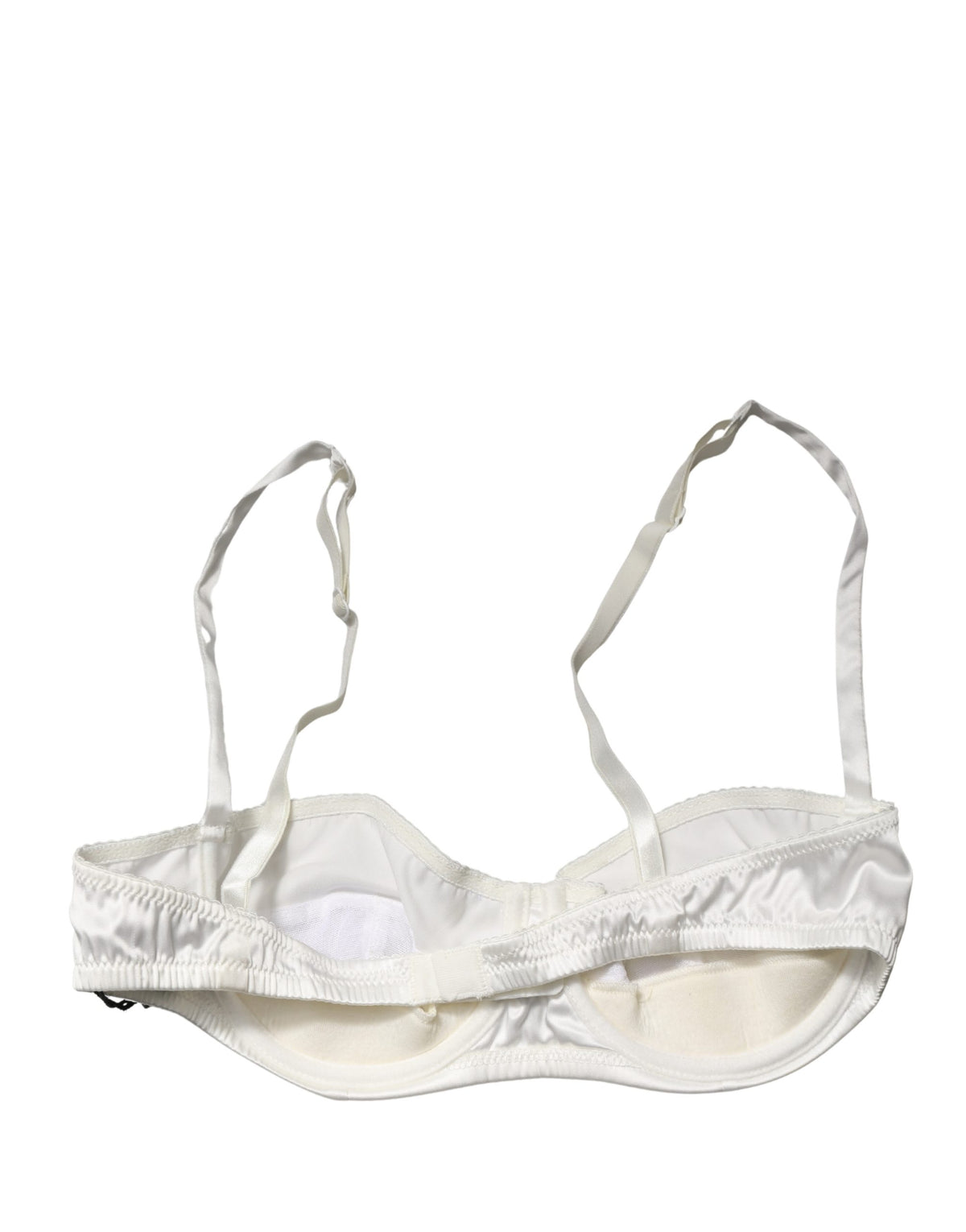 White Semi-Pad Underwire Balconette Underwear