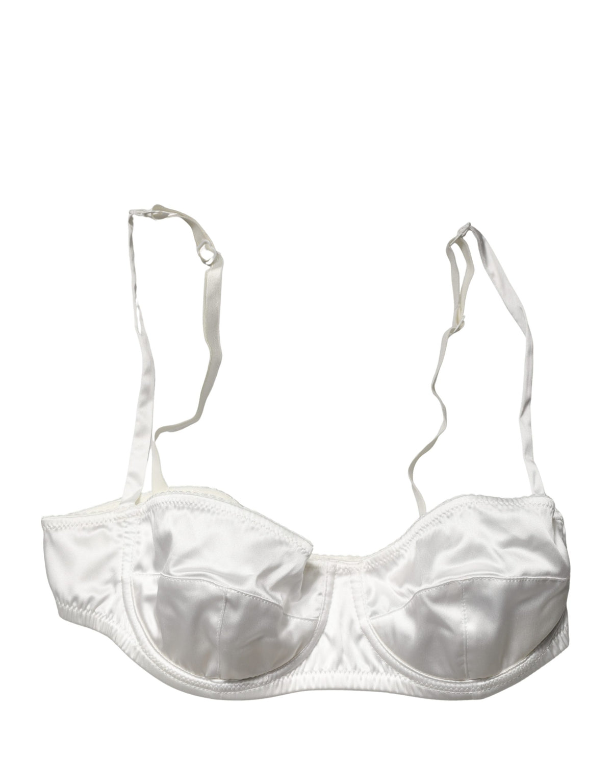 White Semi-Pad Underwire Balconette Underwear