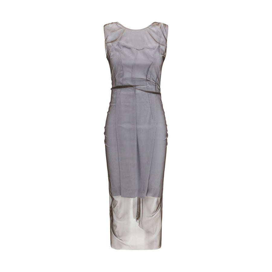Brown Polyamide Casual Dress