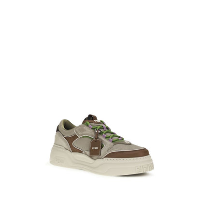 Brown Calf Leather Bos Taurus Chunky Sneakers