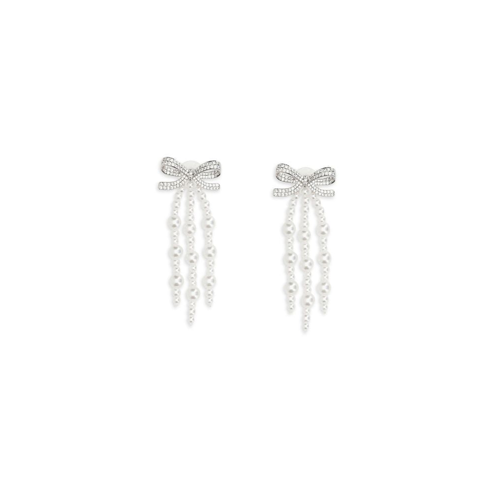 White Brass Earrings