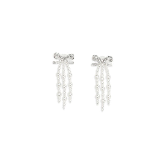 White Brass Earrings
