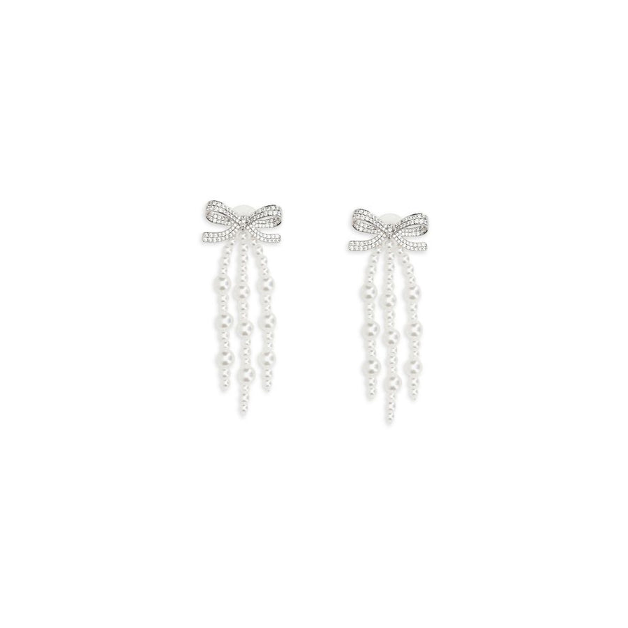 White Brass Earrings