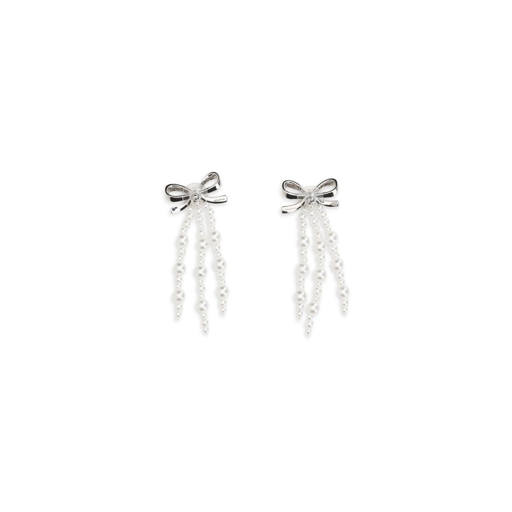 White Brass Earrings