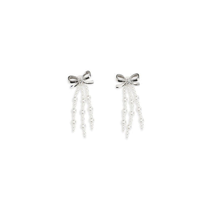 White Brass Earrings