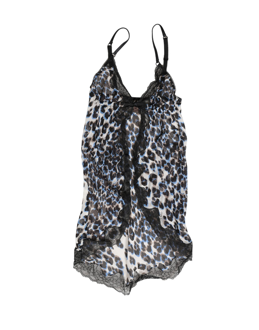 Multicolor Leopard Babydoll Chemise Underwear