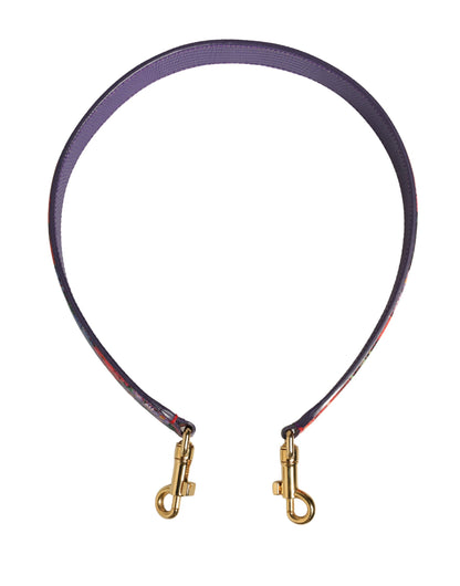 Multicolor Floral Leather Bag Accessory Shoulder Strap