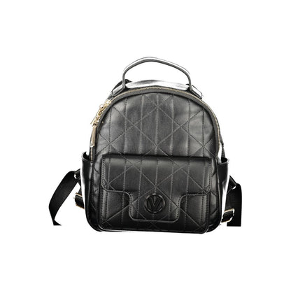 Black Polyurethane Women's Backpack