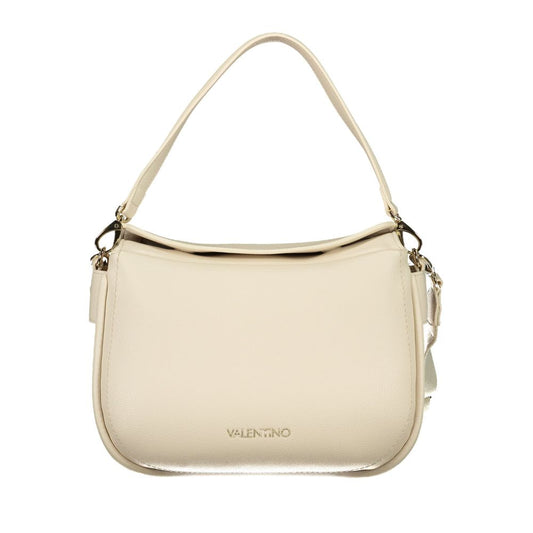 Beige Polyurethane Women's Bag