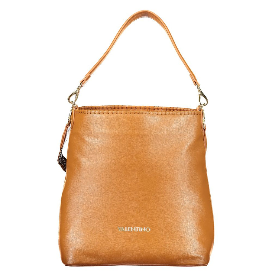 Brown Polyurethane Women's Bag