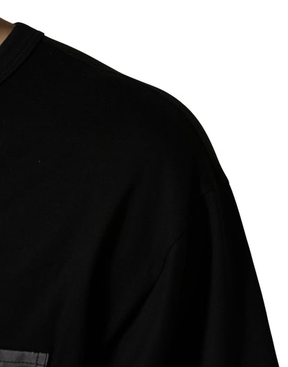 Black Camouflage Pocket Oversized T-shirt