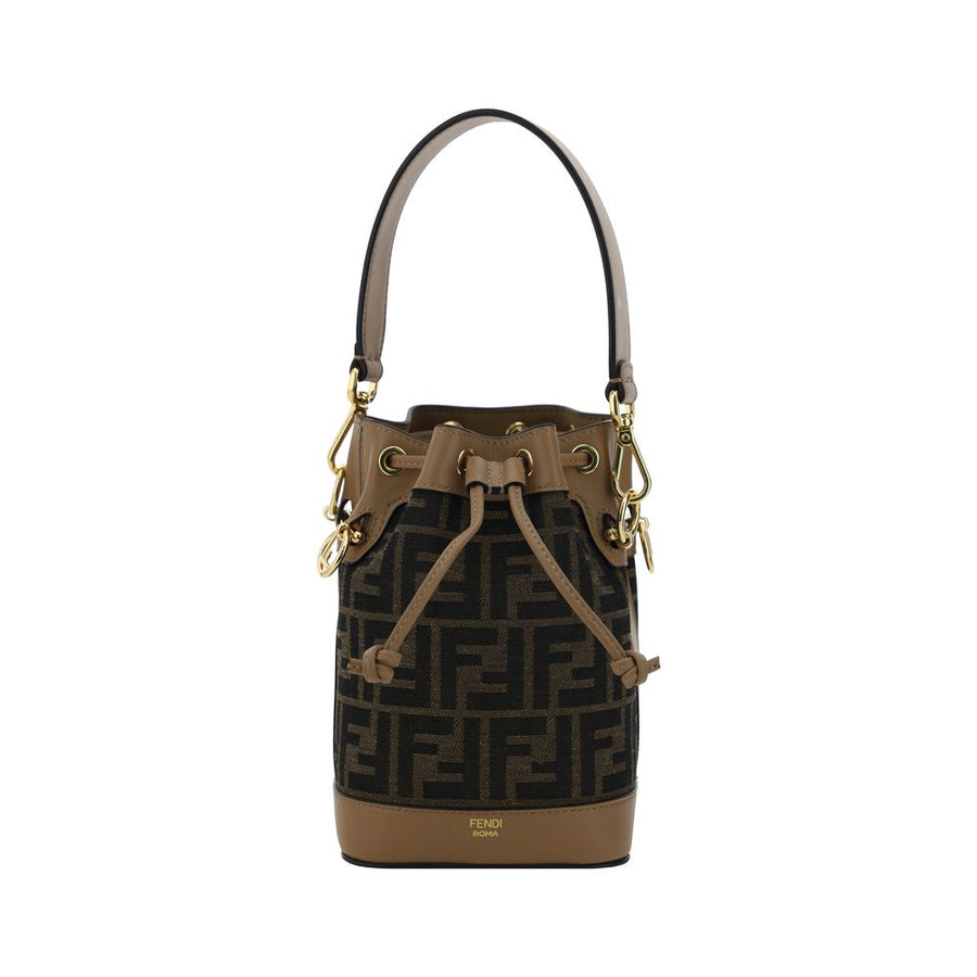 Brown Polyester Backet Bag
