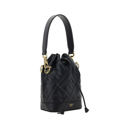 Black Calf Leather Bos Taurus Backet Bag