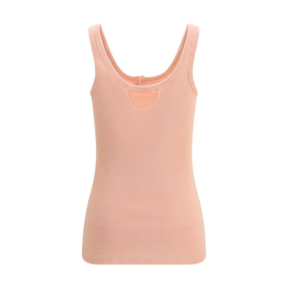 Multicolor Cotton Sleeveles T-Shirt