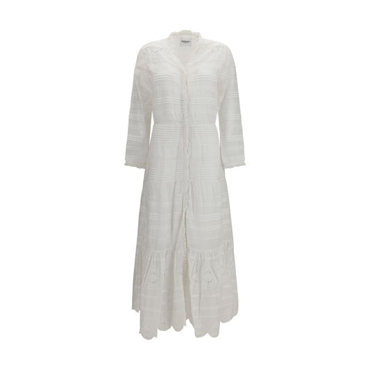 White Cotton Casual Dress