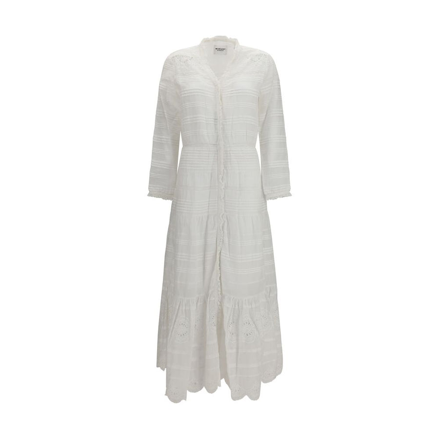 White Cotton Casual Dress