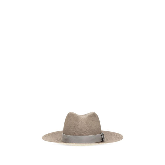 Beige Straw Fedora