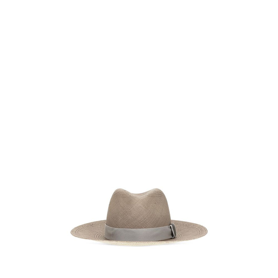 Beige Straw Fedora