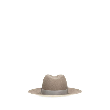 Beige Straw Fedora