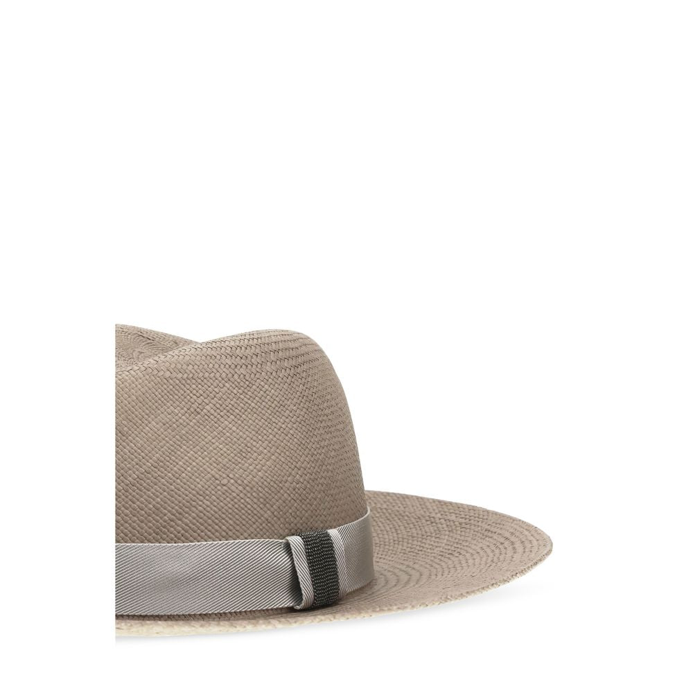 Beige Straw Fedora