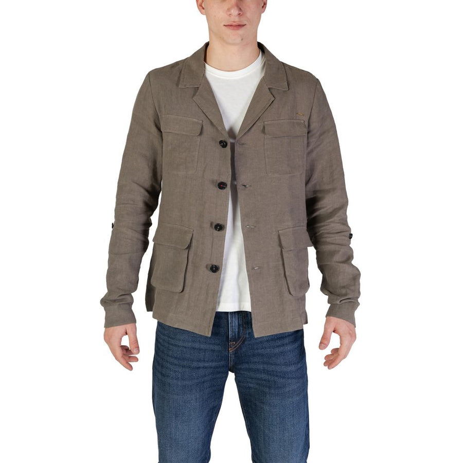 Green Linen Blazer