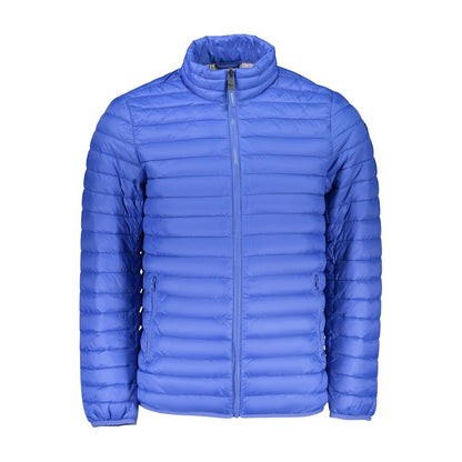 Blue Polyamide Men Jacket