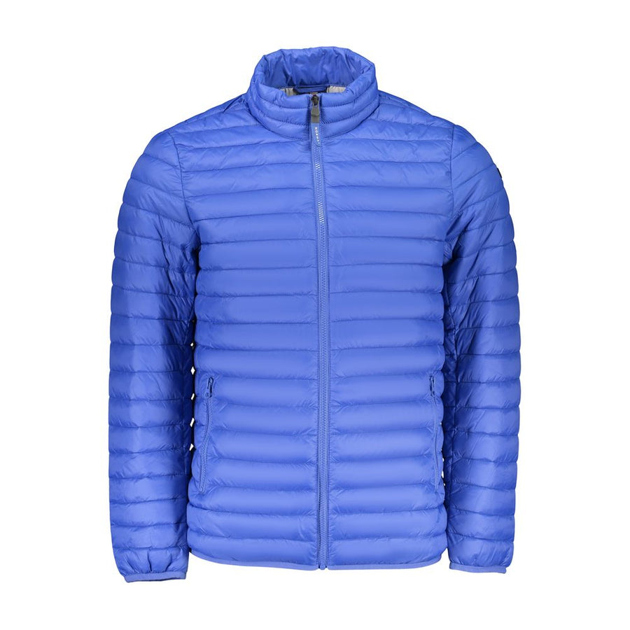Blue Polyamide Men Jacket
