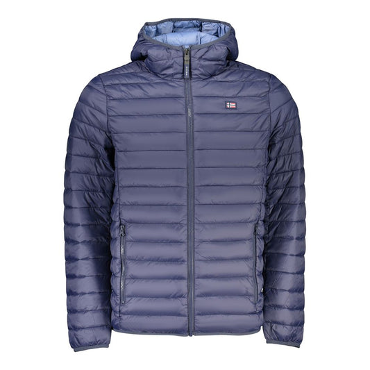Blue Polyamide Men's Jacket