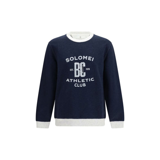 Blue Cotton Sweatshirt
