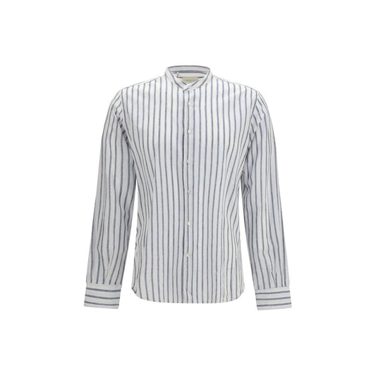 Blue Cotton Pattern Shirt