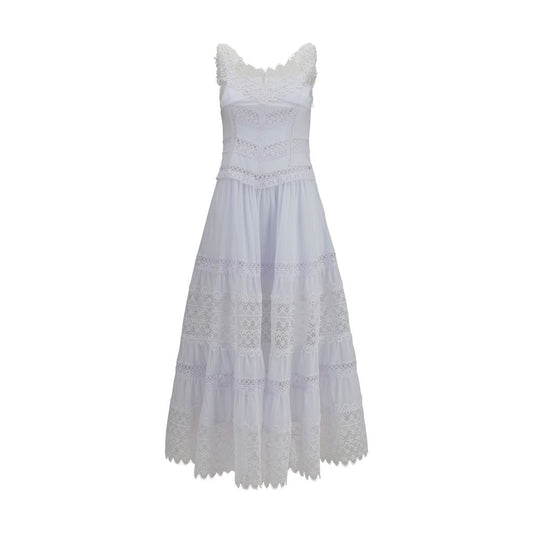 White Cotton Casual Dress