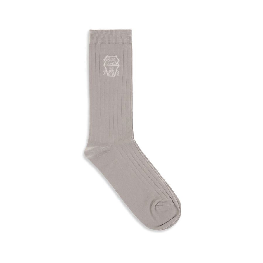 Beige Cotton Socks