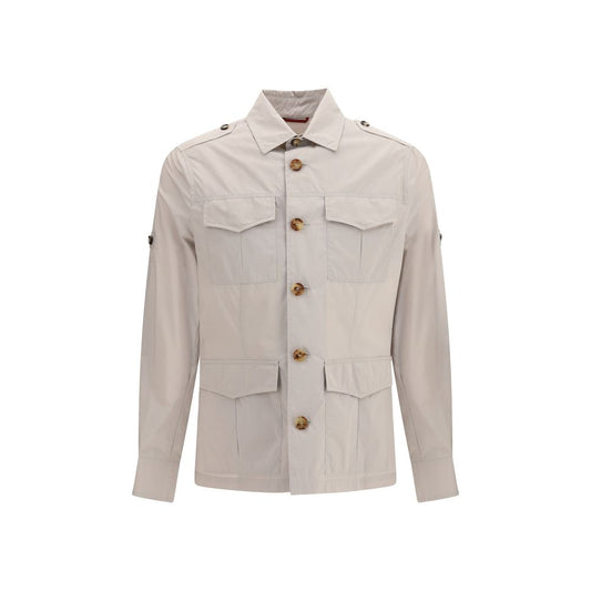 Beige Cotton Coat