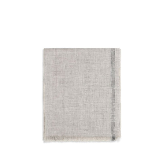 Gray Linen Scarf