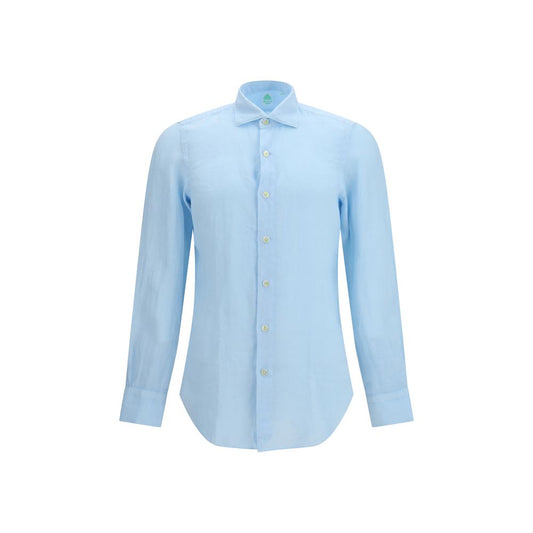 Blue Linen Longsleeve Shirt