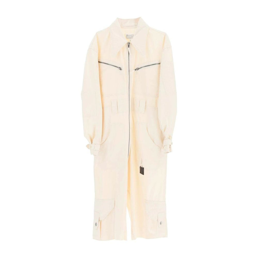 White Cotton Jumpsuit