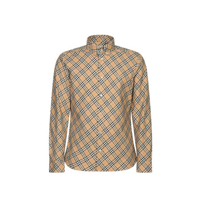 Beige Cotton Pattern Shirt