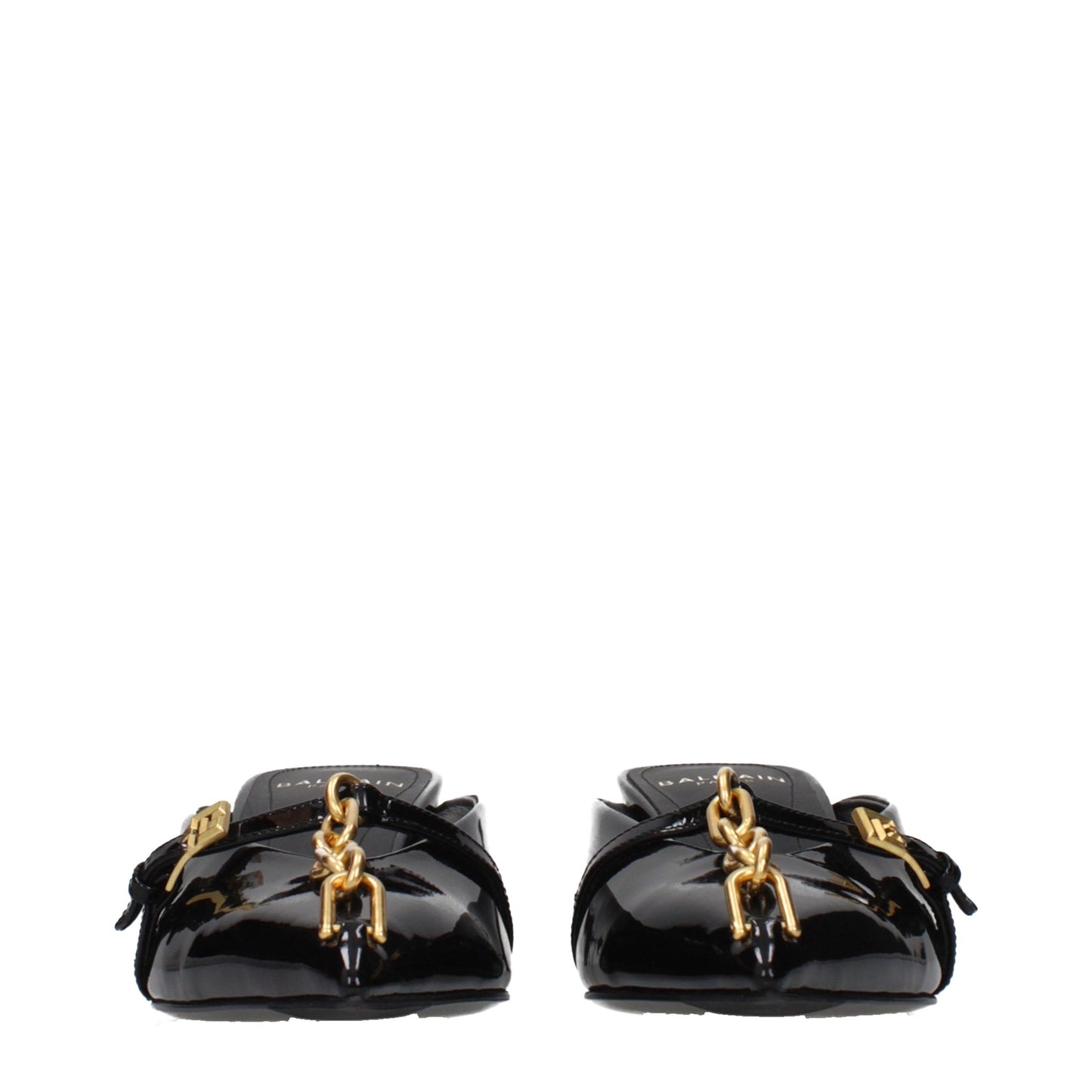 Black Leather Platform Sandals