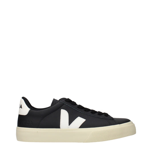 Black Leather Low Top Sneakers