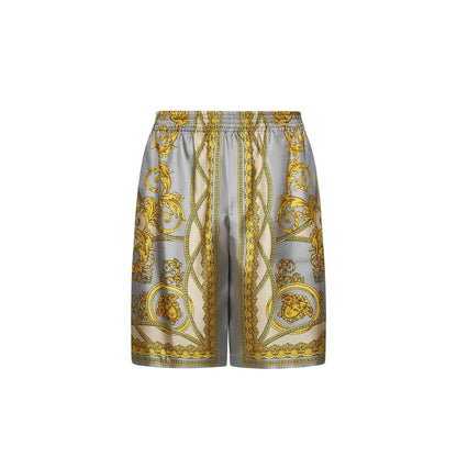 Gray Silk Knee Length