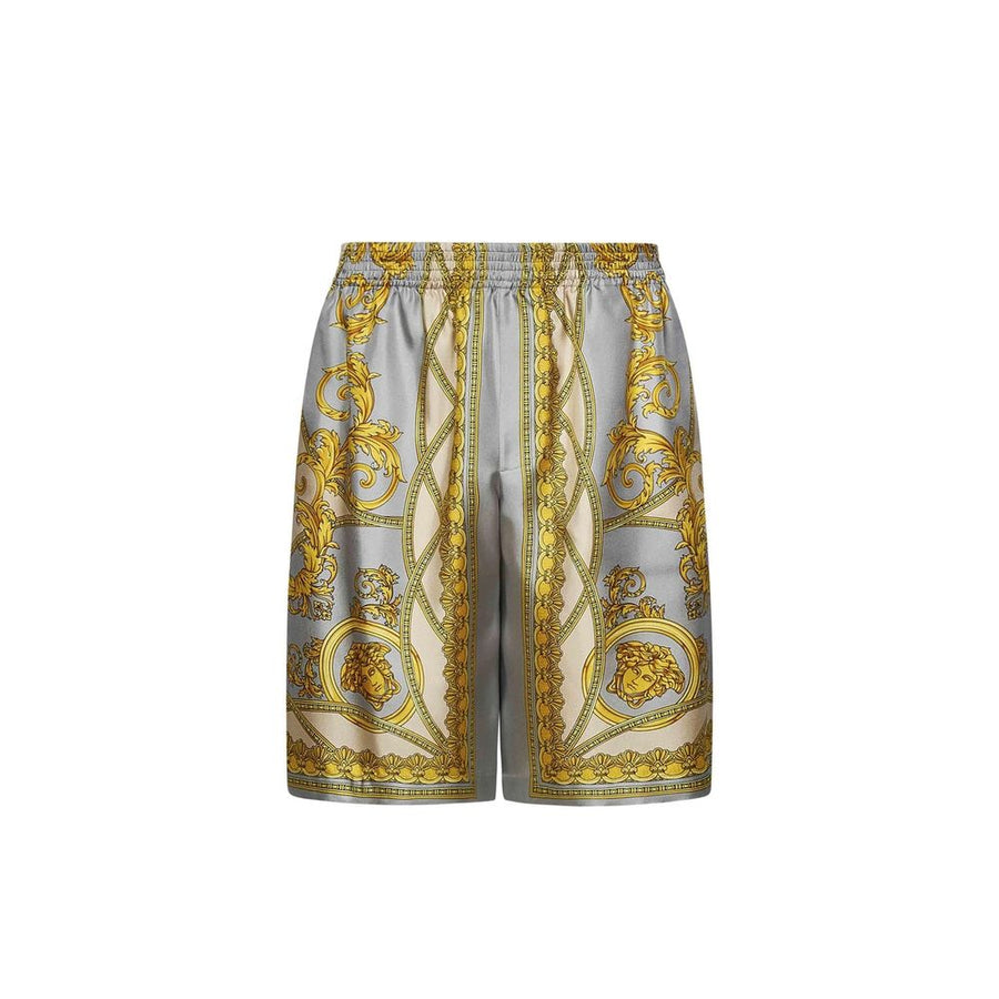 Gray Silk Knee Length