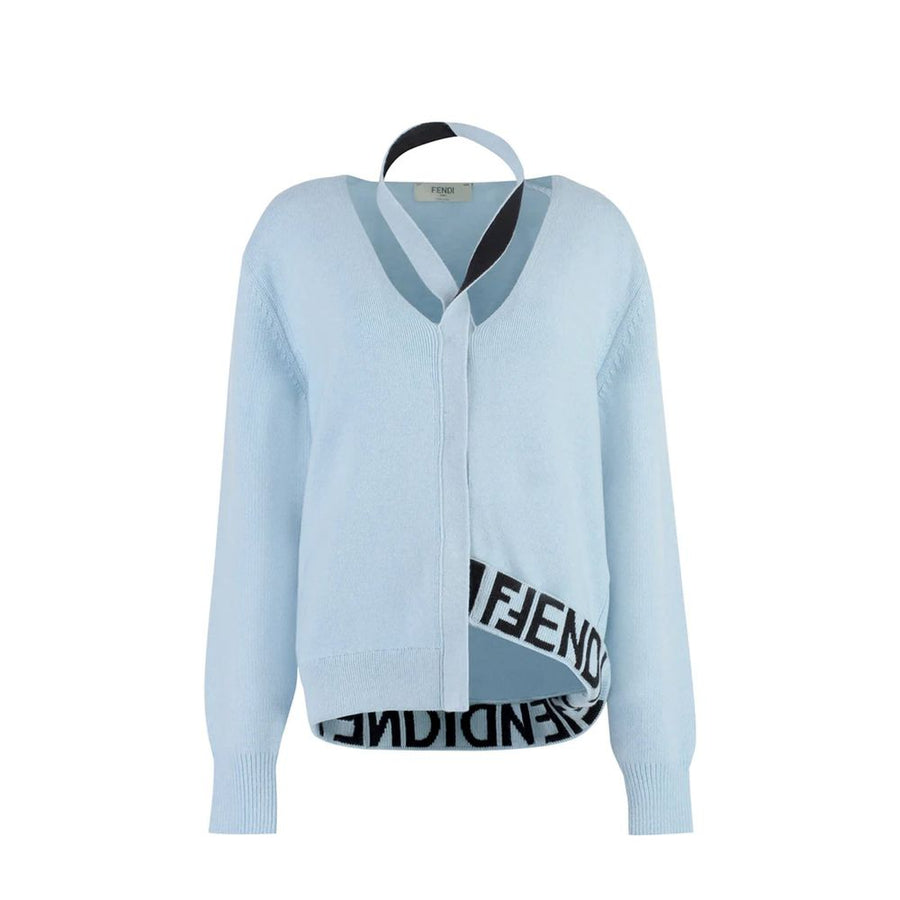 Blue Cashmere Cardigan