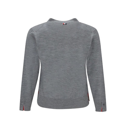 Gray Virgin Wool Cardigan
