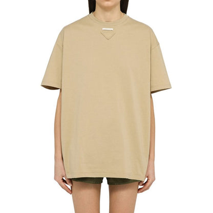 Beige Cotton T-Shirt