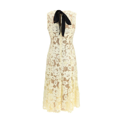 Bicolor Polyester Casual Dress