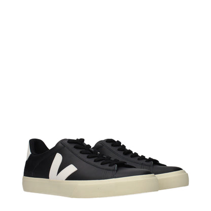 Black Leather Low Top Sneakers