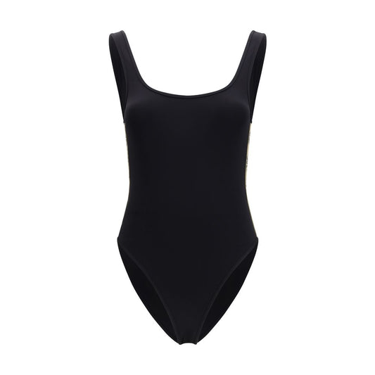Black Polyamide One-Piece Swimsuit
