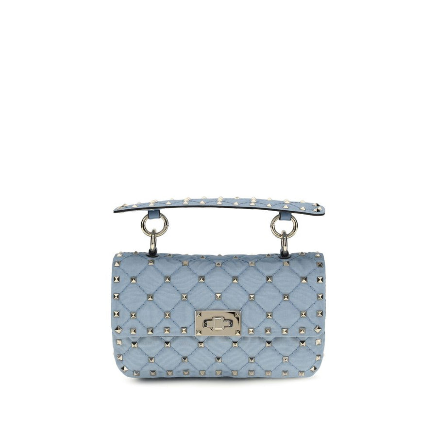 Blue Viscose Shoulder Bag