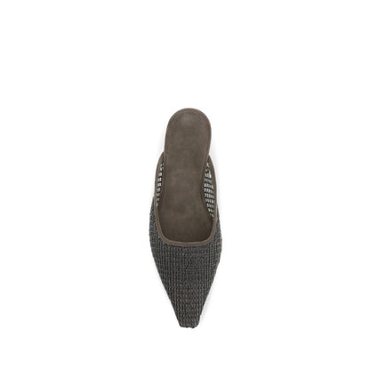 Brown Calf Leather Bos Taurus Ballet Flats