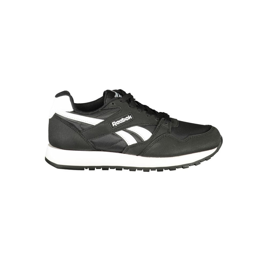 Black Polyester Womens Sneaker